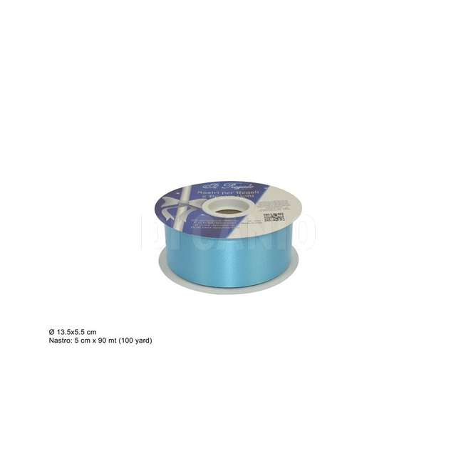 Nastro regalo 5cmx90mt celeste 50 flock 70501001 (lc-as-31-100y)_ir002316_due e. - Principale