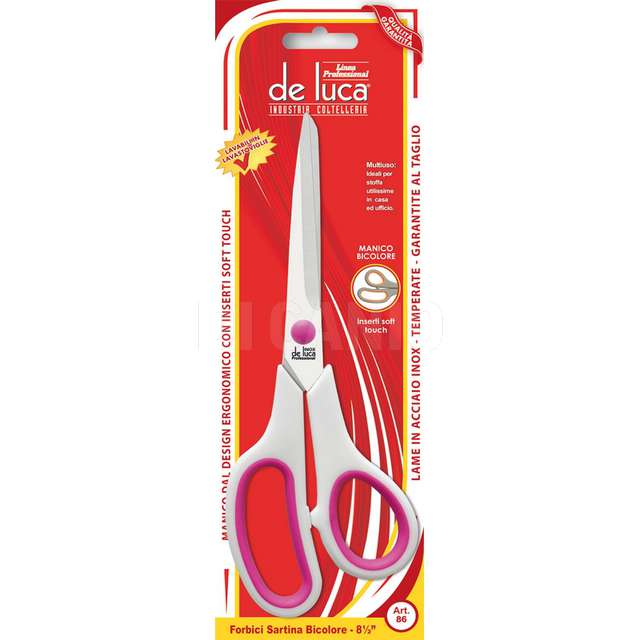 Forbici multiuso inox 8.5 m.co plasticabicolore de luca.-86-8.5- - Principale