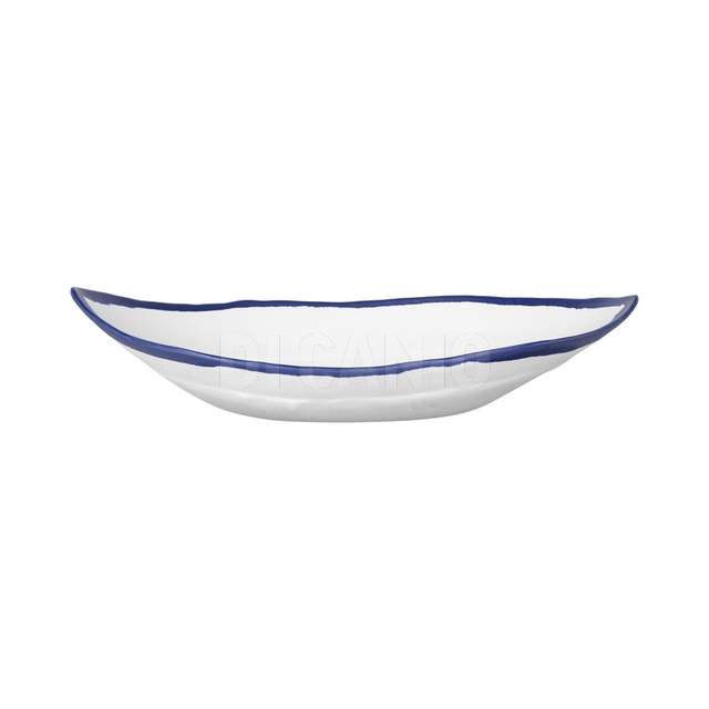 Piatto barca cm.26 melamina white blue tognana - Principale