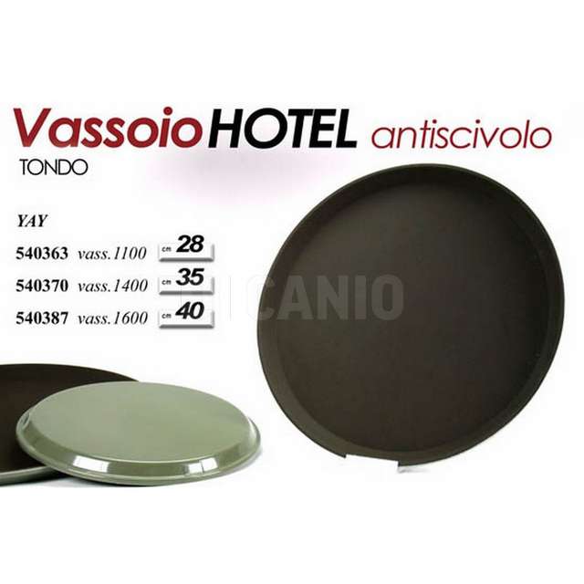 Vassoio hotel antiscivolo d.27,5 1100 gicos - Principale