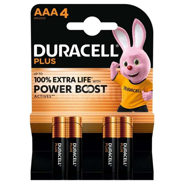 Duracell plus powerboost ministilo 4pz blister du0203 - Principale