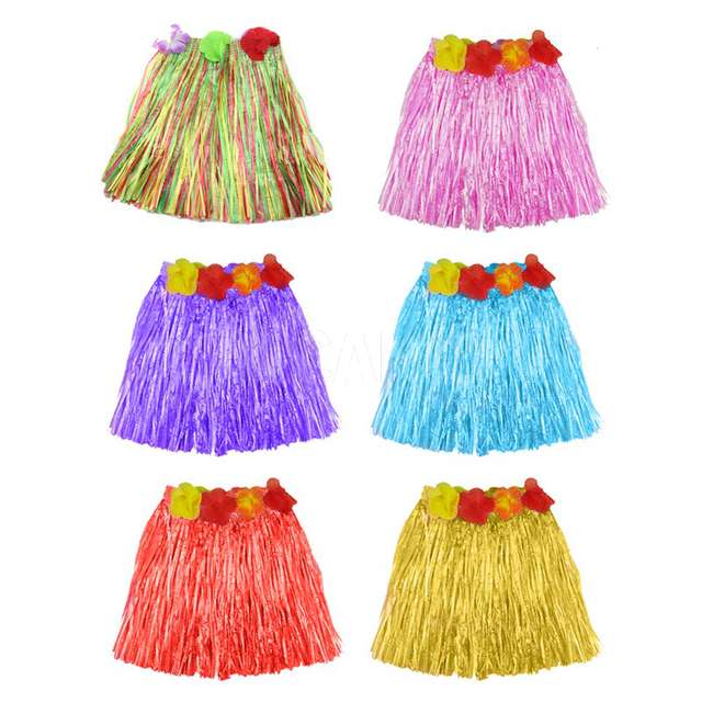 Gonna hawai 42 cm 6 colori - Principale