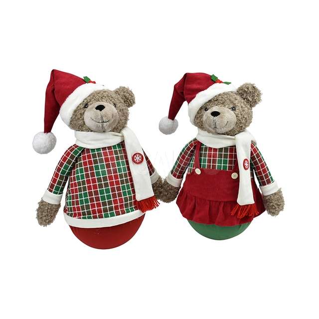 Orso rotante 60 cm. m.310 2ass rosso/verde - Principale