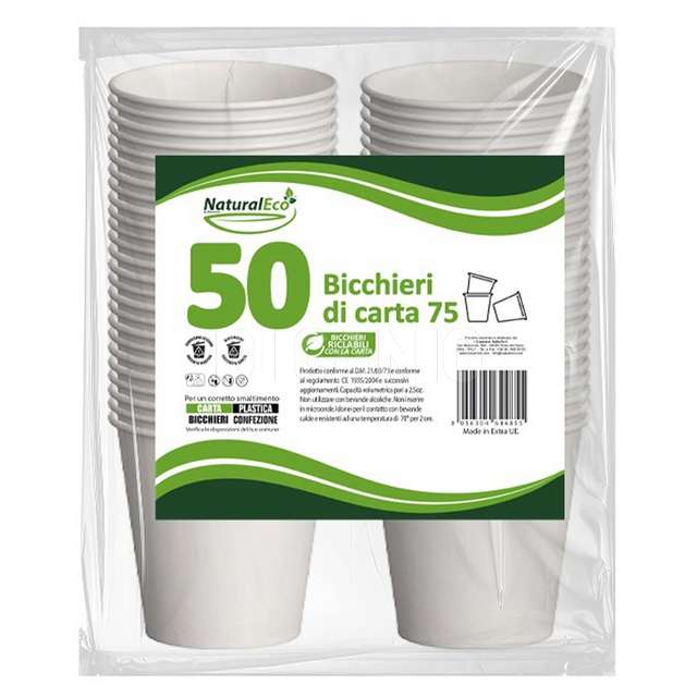 Conf. 50 bicchiere caffe 0.7 naturaleco - Principale