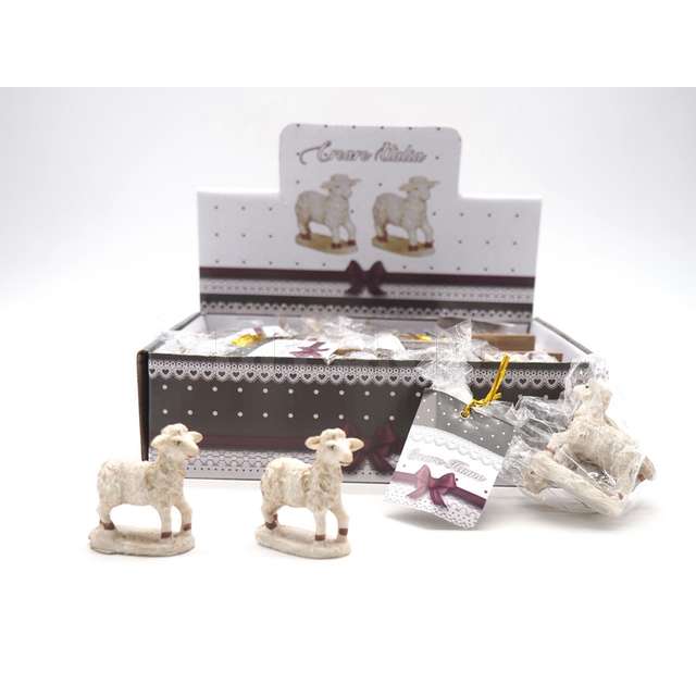 Set 2pecore h.4,3x4x2,5cm. in poliresina - Principale