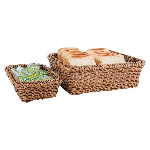 Cesta porta pane gn 1/6 h.10 polyrattanmarrone - Principale