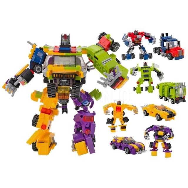 Costruzioni traxfigure 2 in 1 110-112 pz 4 assortiti - Principale