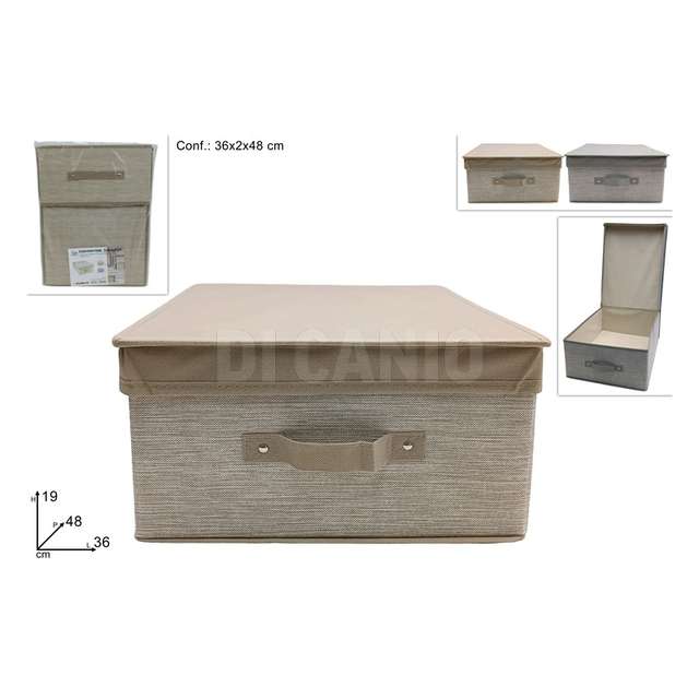 Box abiti tessuto cm.36x48x19 2 colori - Principale