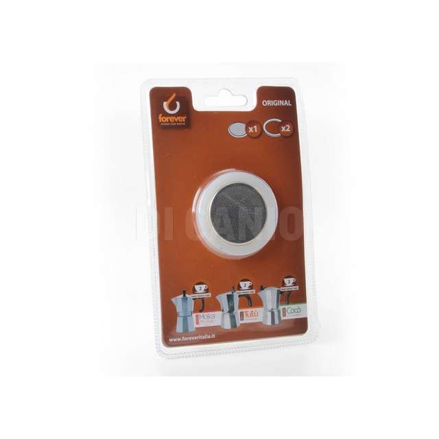 Caffe piastrina filtro all. 2 guarnizioni silic. 2 t. forever - Principale