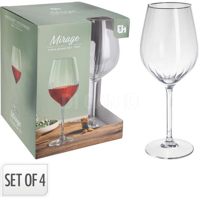 4 calici vetro 500ml - Principale