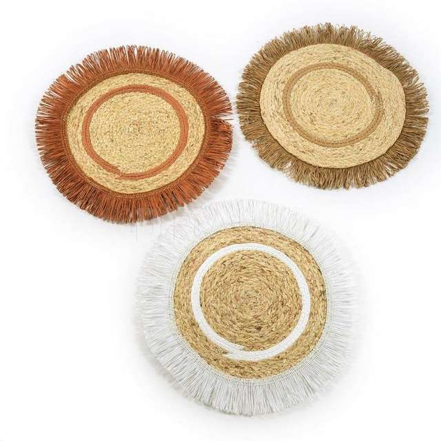 Sottopiatto in corda decorato cm.38 assortito - Principale