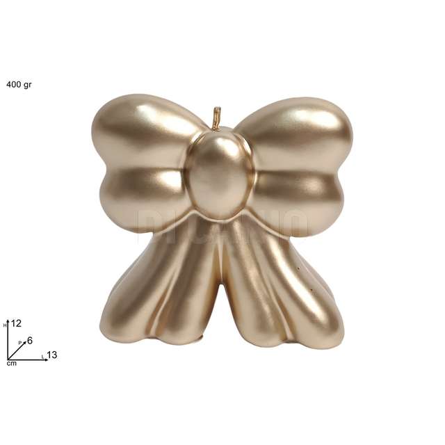 Candela fiocco 400gr oro - Principale