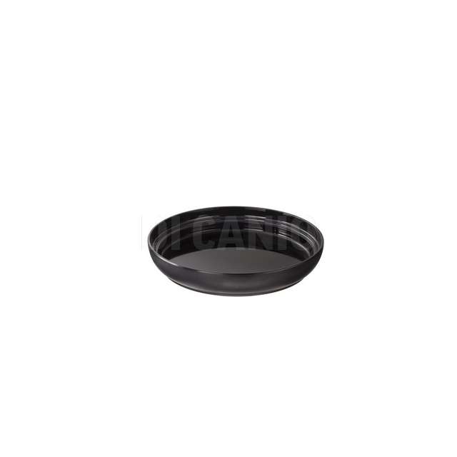 Piatto tondo nero in melamina cm.27x5.3 leone - Principale