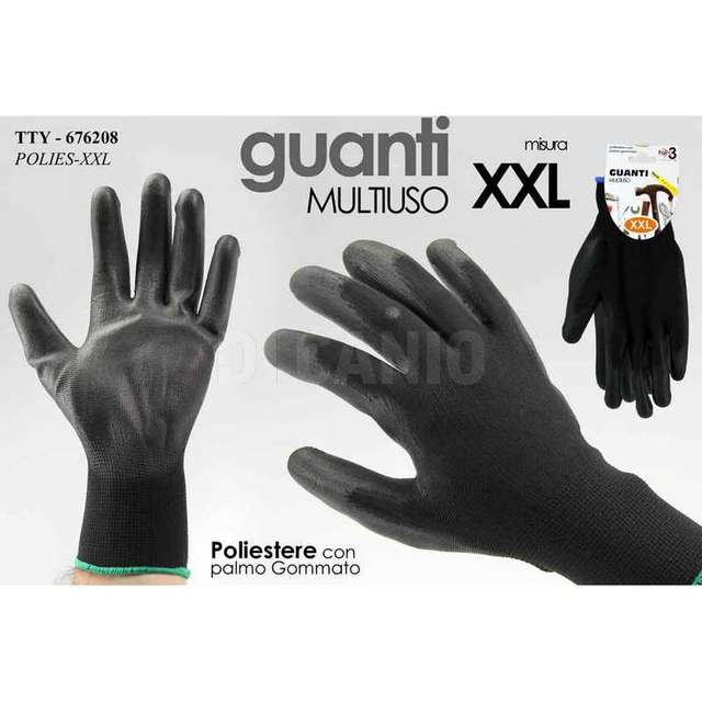 Guanti multi uso xxl 28cm poliestere - Principale