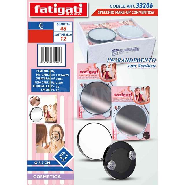 Specchio make-up c/ventosa - Principale