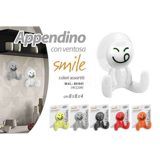 Gancio smile assortito 8x8x4cm - Principale