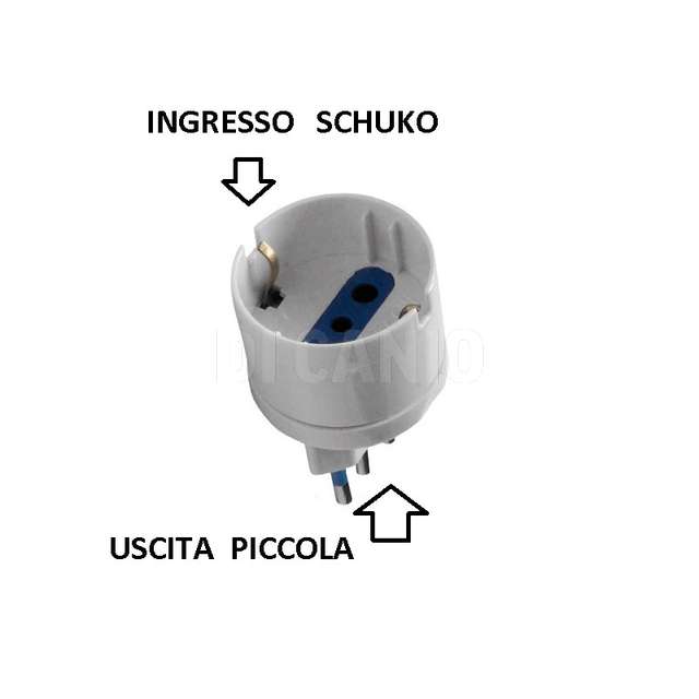 Adattatore schuko 10 a. bianco f.a.i. 8013f - Principale