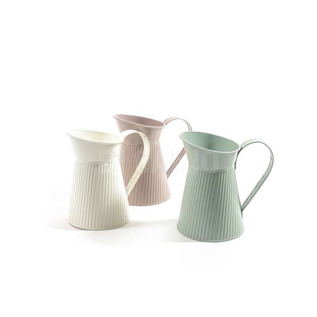 Vaso caraffa in metallo 11x14x15.5 colori assortiti - Principale