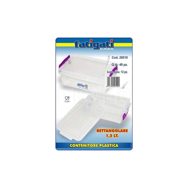 Contenitore plastica rettangolare lt.1.2 - Principale