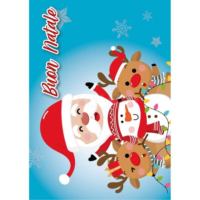Bigliettino augurale 3d babbo natale - Principale