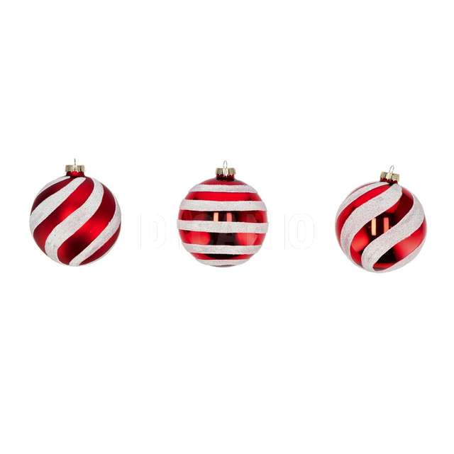 Pallina natale vetro bicol ass d10 - Principale