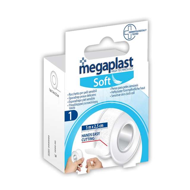 Rocchetto in tnt bianco 5mtx2,5cm first aid megaplast - Principale