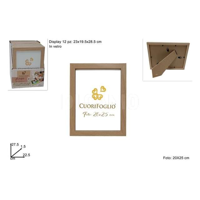 Cornice legno rovere per foto 20x25 - Principale