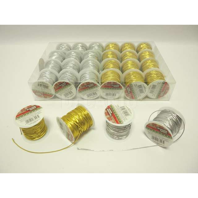 Rotolo filo corda l. 8mt. oro-argento creare - Principale