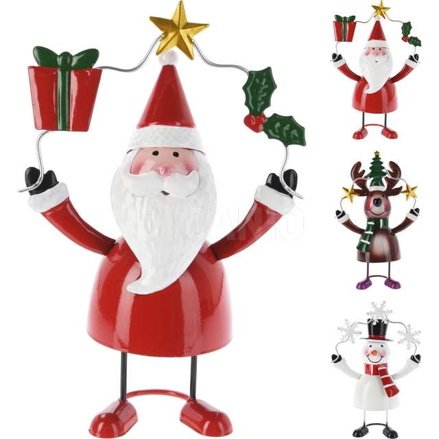 Figura natale metal 18cm 3ass - Principale