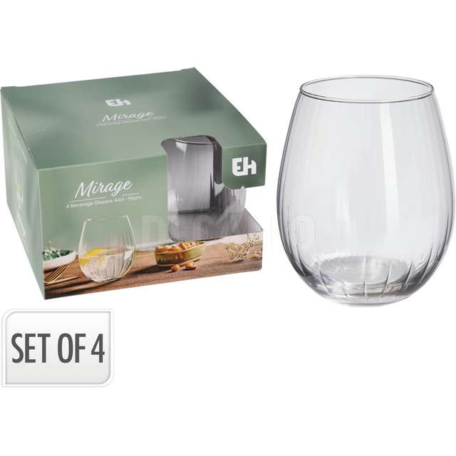 4 bicchieri vetro 440ml - Principale