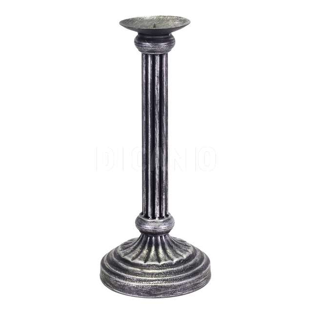 Portacandele candelabro metallo nero 1p cm.15h36,5 - Principale