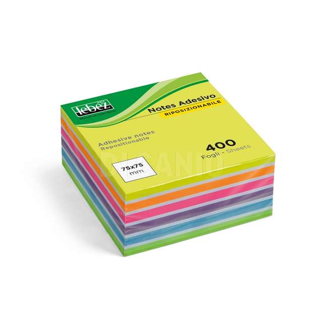 Cubo memo-stick mm.75x75 ass. 400 fogli - Principale