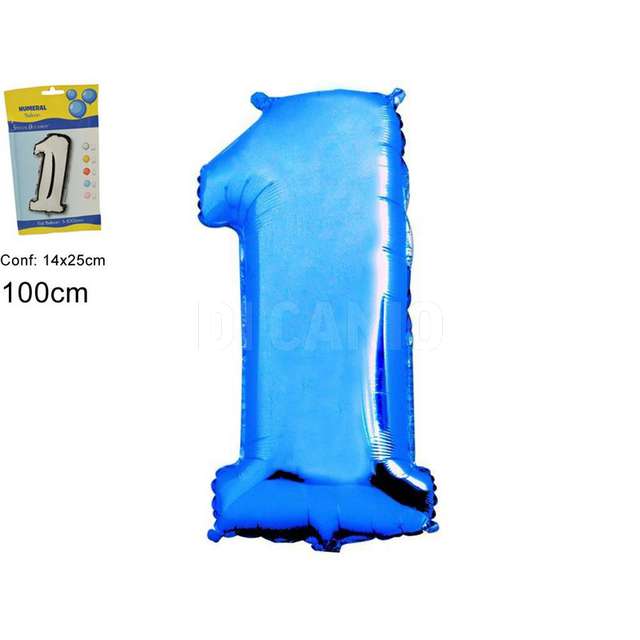 Pallone elio numero 1 blu due esse - Principale