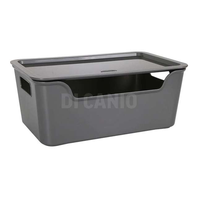 Box bella xl cm.28x18x11 con coperchio grafite tontarelli - Principale
