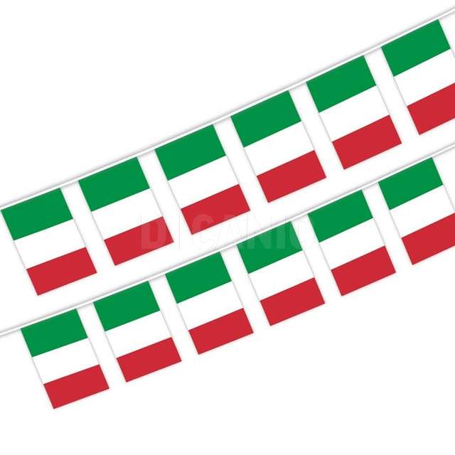 Festone 5mt con 12 bandierine tricolore - Principale