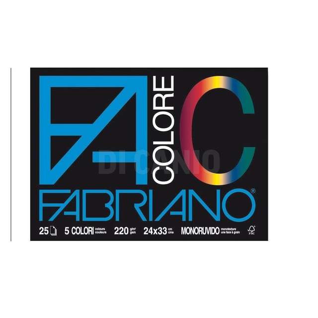 F4 blocco colorato 24x33 fabriano - Principale