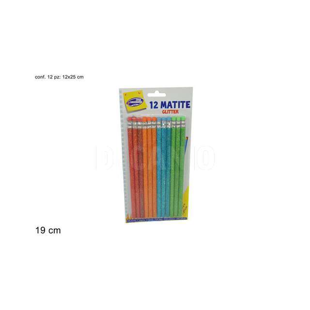 Matite 12 pz glitterate - Principale