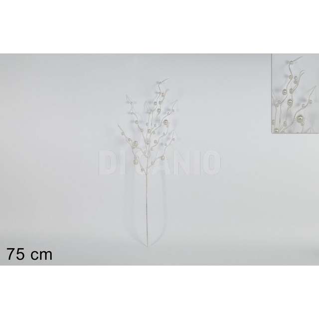 Stelo 75 cm. con perle bianche - Principale