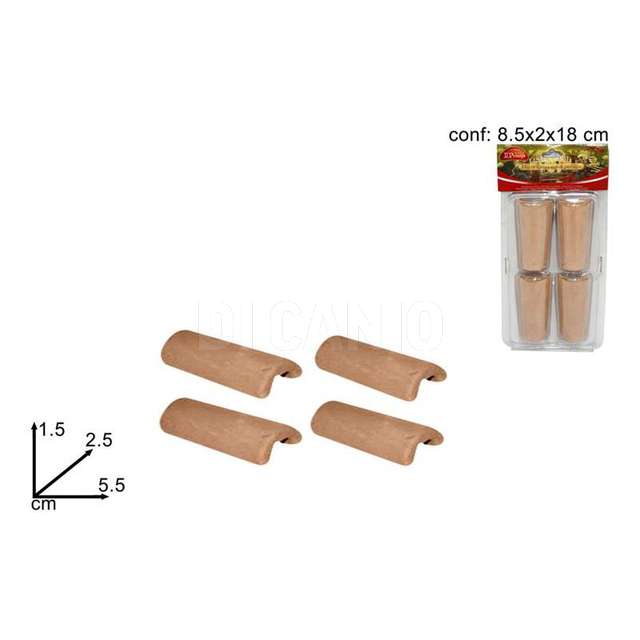 Tegole 4pz terracotta - - Principale