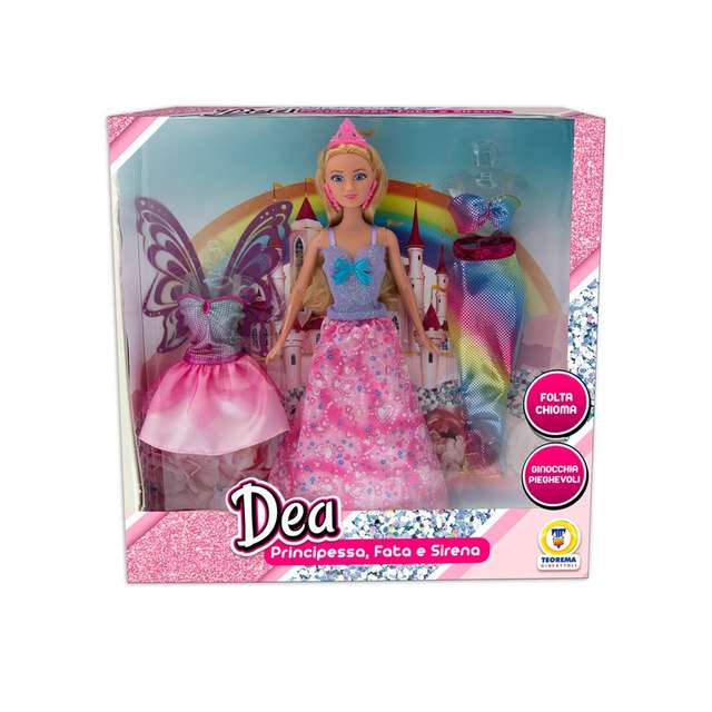 Dea bambola principessa fatina e sirena3 in 1 - Principale