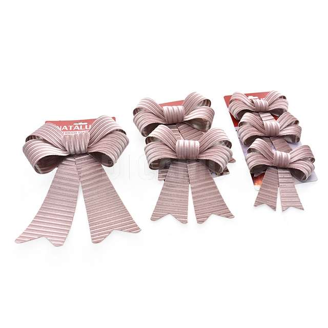 Coccarde natalizio3 misura assortita rosa - Principale