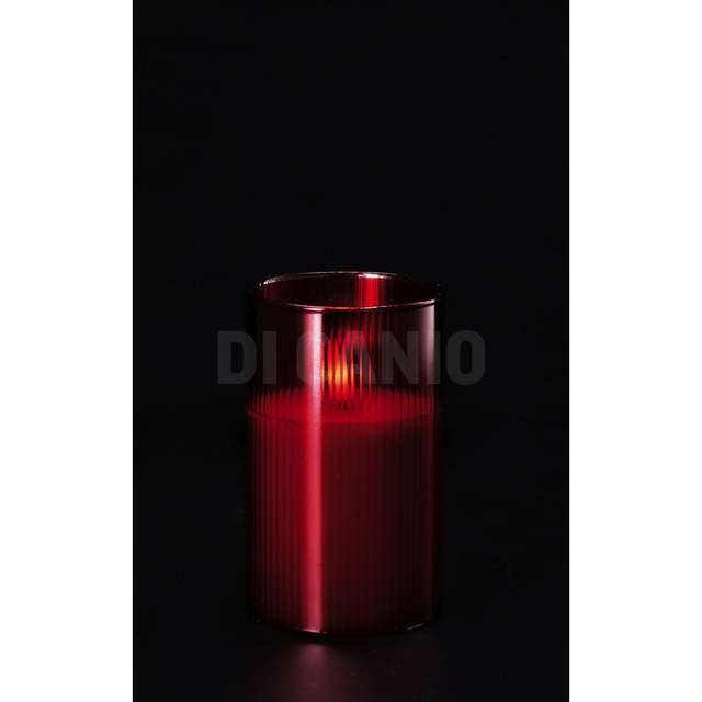 Candela led cilind ross natale d7,5x1313 - Principale