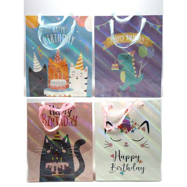 Borsa carta grand ecm.12x30x42h compleanno - Principale