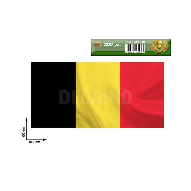 Bandiera nazione belgio 90x150 asta noninclusa - Principale