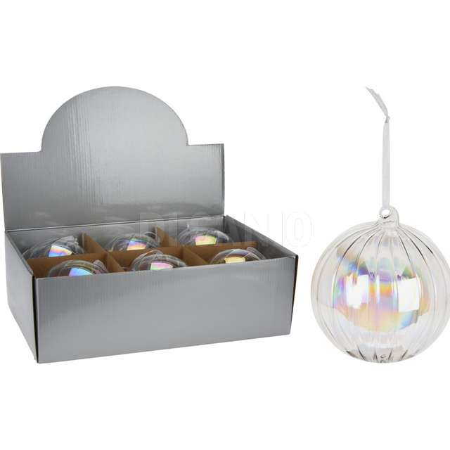 Sfera vetro 12cm iridescente - Principale