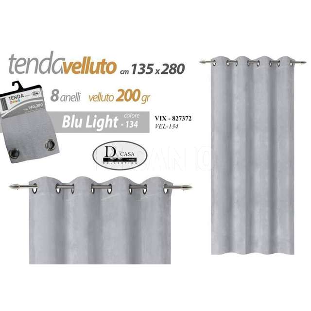 Tenda velluto cielo cm.135x280 - Principale