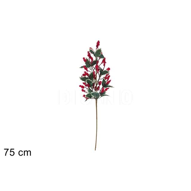 Stelo bacche 75cm rosso - Principale
