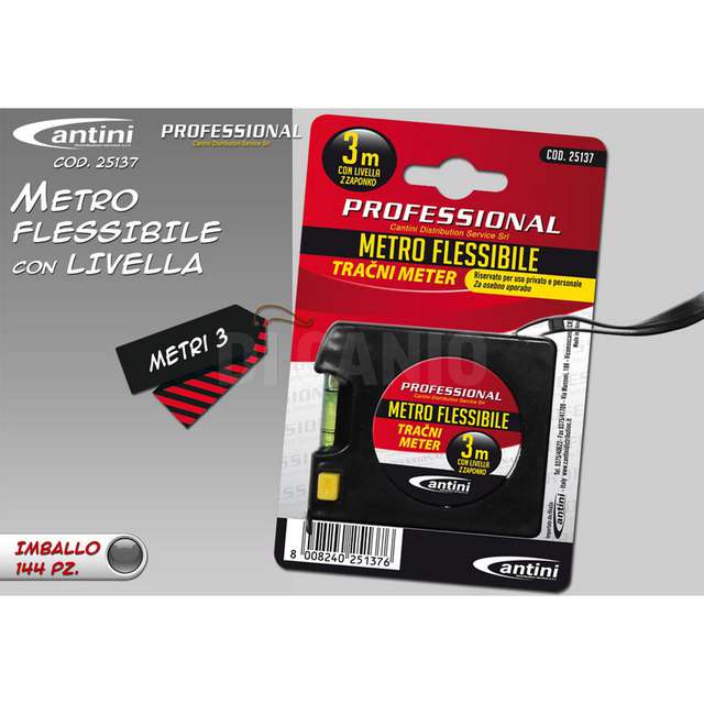 Metro flessib. 3mt+livella - Principale