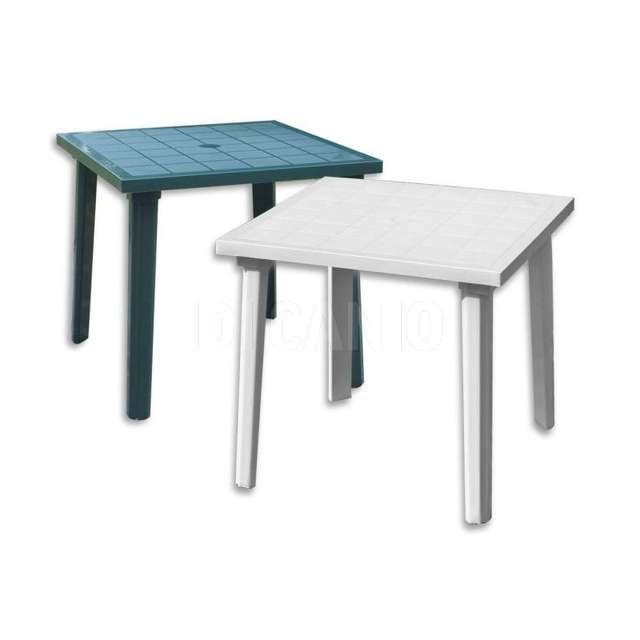 Tavolo week end bianco plastica 80x80 - Principale