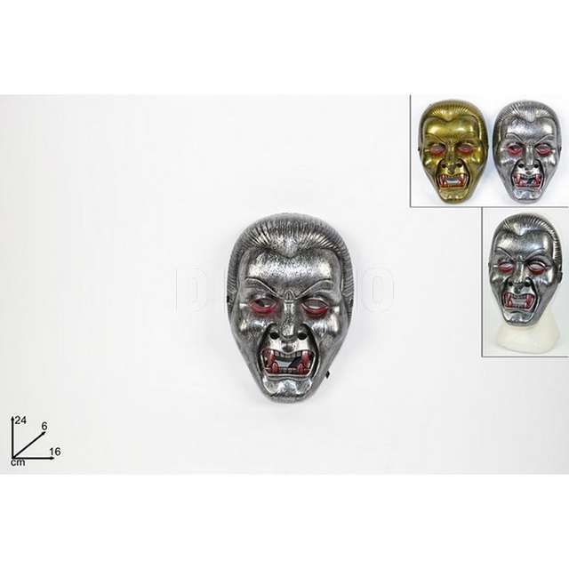 Maschera plastica mostro di ferro 2col. art.mj-189 - Principale